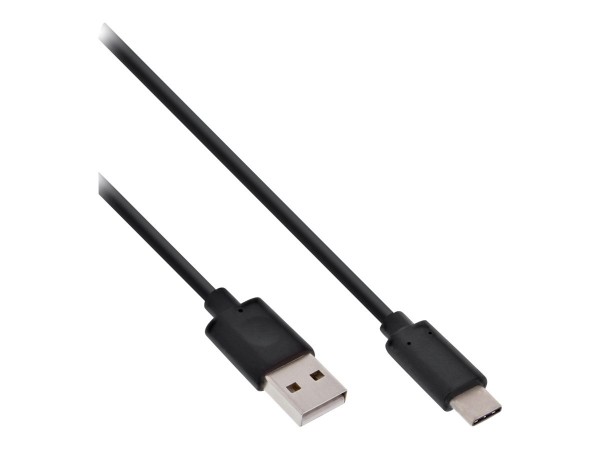 InLine Cavo USB 2.0 - da spina USB-C a spina A - nero - 2 m