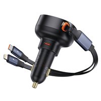 Baseus Enjoyment Pro Ladegerät C+ einziehbar & iP Kabel 60W