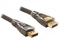 Delock 82770 - 1 m - DisplayPort - DisplayPort - Nero - Marrone - Oro - Maschio/Maschio