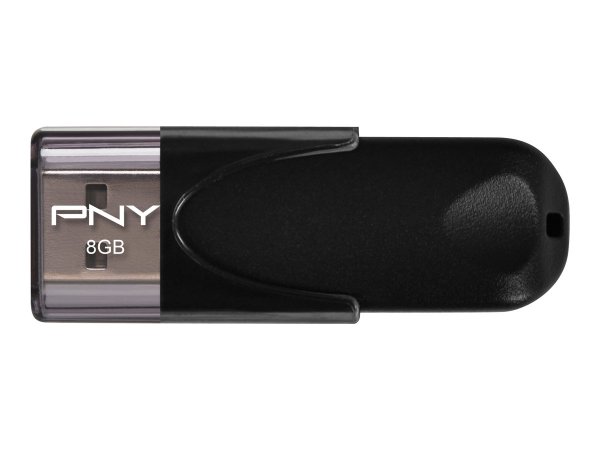 PNY Attaché 4 - 8 GB - USB tipo A - 2.0 - 25 MB/s - Cuffia - Nero