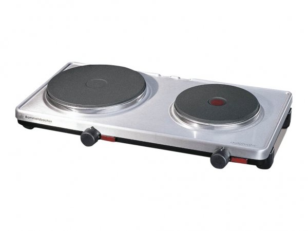 ROMMELSBACHER AK 3099/E - Acciaio inox - Superficie piana - Piastra sigillata - 2 Fornello(i) - 2 Fo