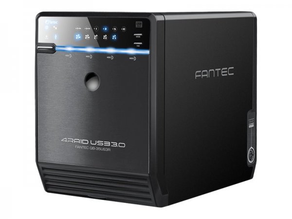 FANTEC QB-35U31R Festplatten-Wechselgehäuse 4x SATA USB 3.1 Gen 2 Tower Schwarz - Hdd telaio smontab