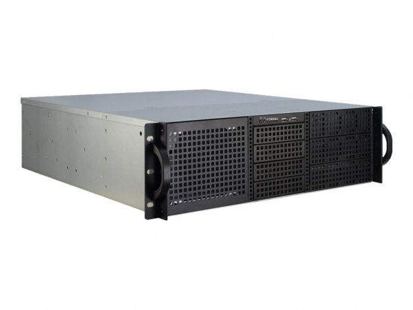 Inter-Tech 3U-30248 - Supporto - Server - Nero - Stainless steel - ATX - micro ATX - Mini-ITX - SSI
