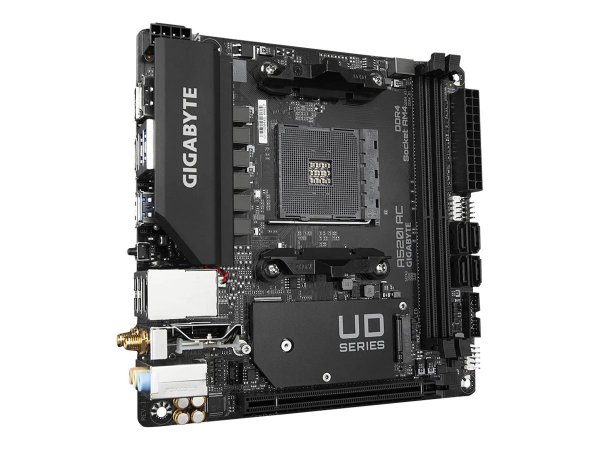 Gigabyte A520I AC Scheda madre - Supporta CPU AMD Ryzen 5000 Series AM4 - VRM digitale a 6 fasi - fi