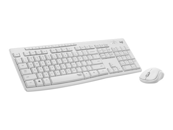 Logitech MK295 Silent - Full-size (100%) - Cablato - RF Wireless - QWERTZ - Bianco - Mouse incluso
