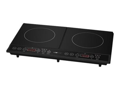 Clatronic DKI 3609 schwarz Induktions-Doppelkochplatte