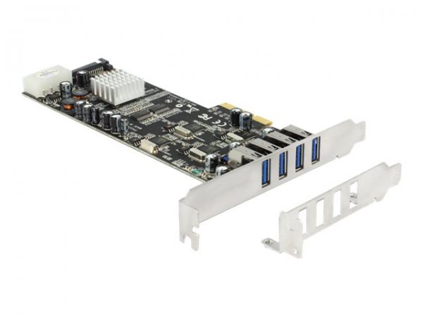 Delock PCI Express Card> 4 x external USB 3.0 - Serial ATA - SATA