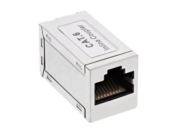 InLine Adattatore femmina-femmina cat. 6 - presa 2x RJ45 - schermato