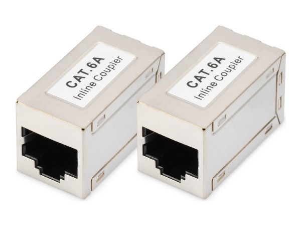 DIGITUS Cat 6a Modular Kupplung geschirmt - 2 Stk. - Rete - CAT 6a