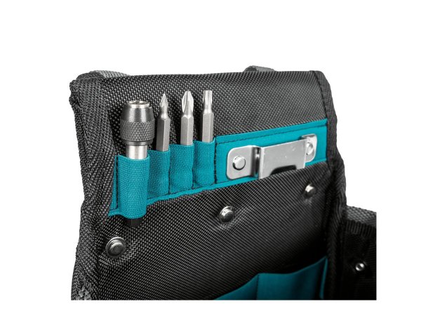 Makita E-15182 - Borsa portautensili - Acciaio inox - Pelle - Poliestere - Colore foglia di tè - Gri