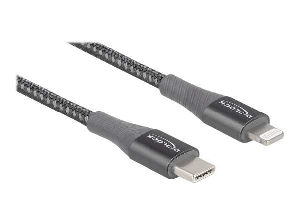 Delock Cavo dati e cavo di ricarica USB Type-C per Lightning per iPhone - iPad e iPod da grigio 1 m