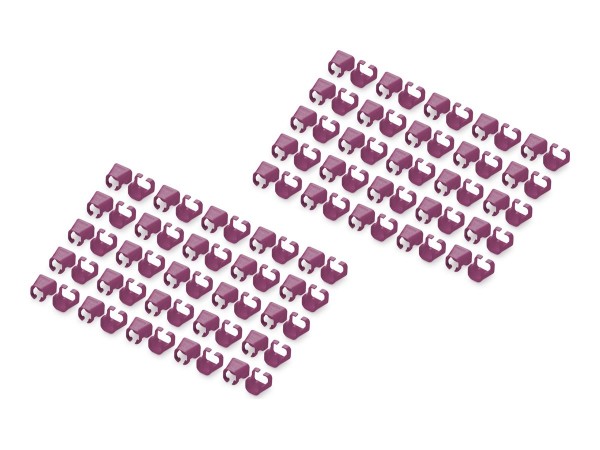 DIGITUS Farbclips für Patchkabel - Magenta - Cavo - Rete