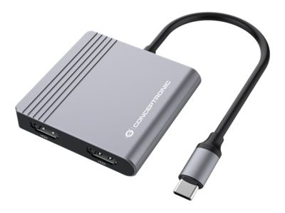 Conceptronic DONN13G - Cablato - USB 3.2 Gen 1 (3.1 Gen 1) Type-C - 100 W - Grigio - 5 Gbit/s - 4K U