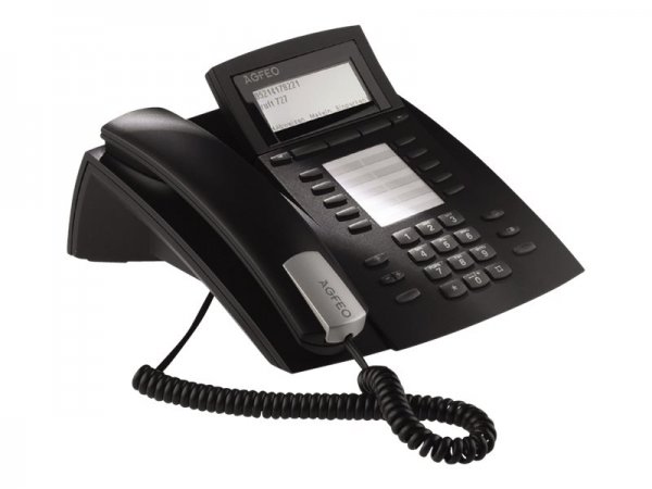 AGFEO ST 42 IP - IP Phone - Nero - Cornetta cablata - Scrivania/Parete - 1000 voci - 210 mm