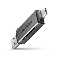 AXAGON CRE-DAC Card USB 3.2 Gen 1 Type C and A 2 Slot SD MicroSD Space - Card-Reader - Micro SD