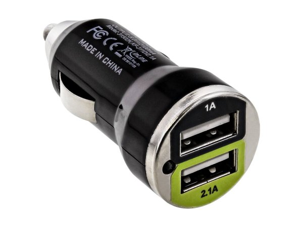InLine Alimentatore USB per Auto - In:12/24V - Out:USB 5V/2100mA - 45x25mm - nero