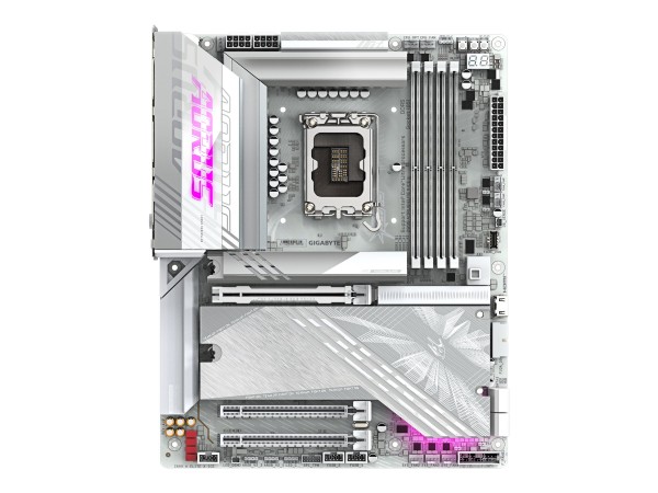 Gigabyte Z890 AORUS ELITE X ICE Mainboard - Unterstützt Intel Core Ultra (Serie 2) CPUs, 16+1+2 Phas
