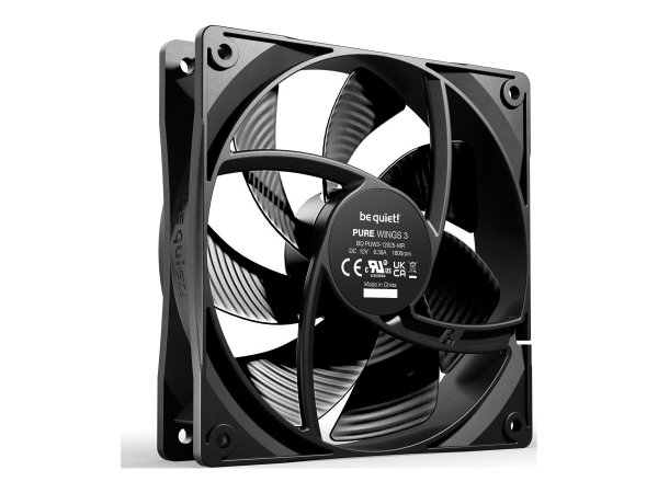 Be Quiet! Pure Wings 3 120mm - Ventilatore - 12 cm - 1600 Giri/min - 84,8 m³/h - Nero