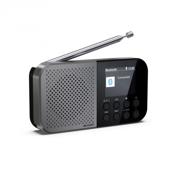 Sharp Dr-P520 DAB+/BT/USB C/integr. battery radio black