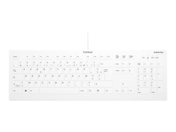 Cherry Contour Active Key QuickClean Ak-C8112 - Tastatur - Tastiera - 105 tasti