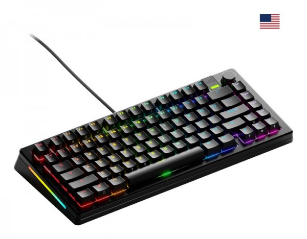 Glorious GMMK 3 Pro 75% Prebuilt – Tastiera Meccanica RGB QWERTY USB Nero