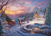 Schmidt Thomas Kinkade Studios Disney Dreams Collection - Cinderella Bringing Home the Tree