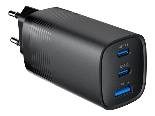 Gembird USB Typ C Schnellladegerät 65 W schwarz