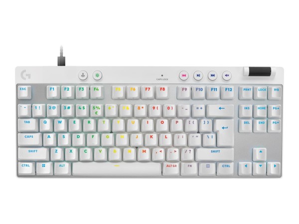Logitech Pro X Tkl Rapid White Us - Tastiera - QWERTY