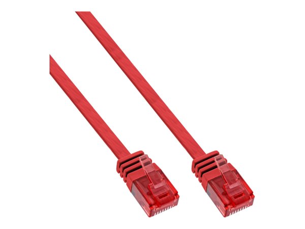 InLine Cavo patch Lan Slim - U/UTP - Cat.6 - rosso - 3m