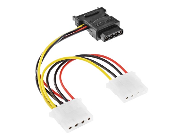 InLine Cavo adattatore di alimentazione - 3x 5,25" F a 1x SATA - 0,15m