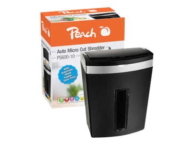 Peach PS600-10 - Taglio a frammenti - 3 x 10 mm - 20 L - 63 dB - P-5 - 350 fogli