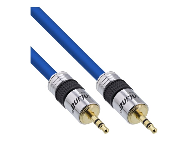 InLine Cavo Audio Jack 3,5mm m. / m. - 10m - schermato - dorato - stereo - PREMIUM