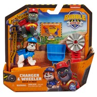 Spin Master Rubble & Crew - Actionfiguren-Set mit Charger & Wheeler