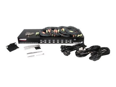 StarTech.com Switch KVM VGA USB a 8 porte montabile su rack con audio (cavi audio inclusi) - 1920 x