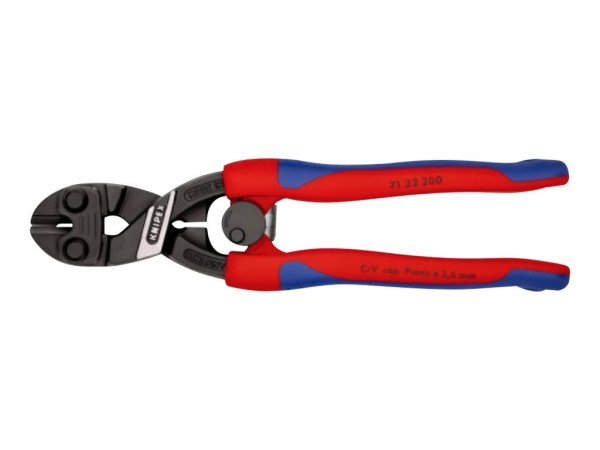 KNIPEX CoBolt - Pinze per tagliabulloni - Acciaio al cromo vanadio - Plastica - Blu - Rosso - 200 mm