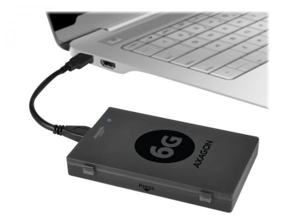 AXAGON ADSA-1S6 Kabelschnittstellen-/Gender-Adapter USB 3.0 Micro B SATA Schwarz - Adattatore - Digi