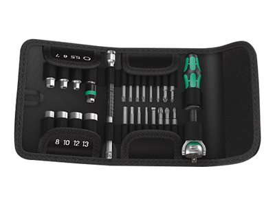 Wera 05051045001 - Set di chiavi a bussola - 26 pezzo(i) - Nero - Cromo - Verde - Manico della chiav