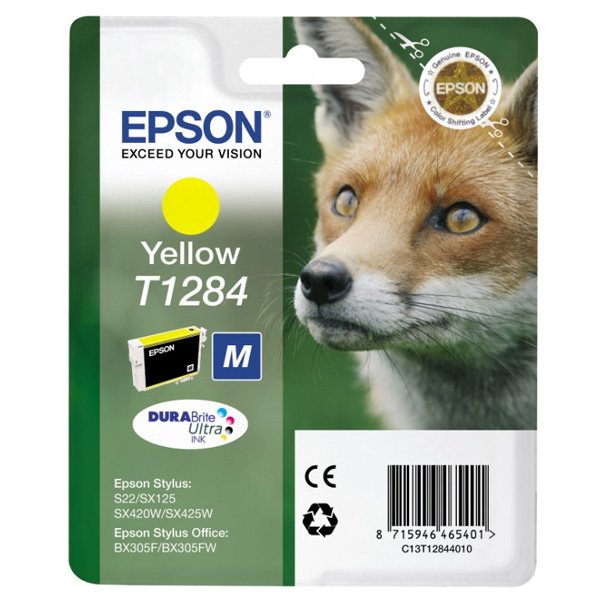 Epson T1284 - - Gelb - Original - Blisterverpackung - Originale - Cartuccia di inchiostro