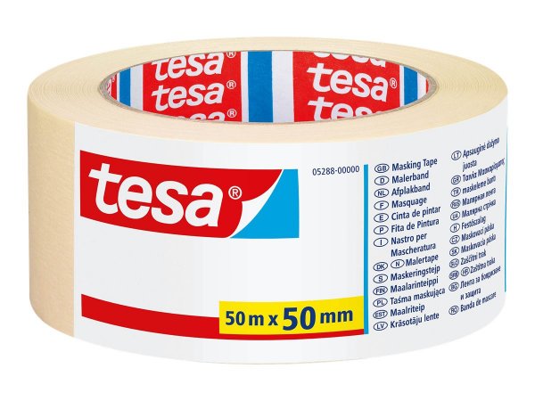 Tesa 05288-00000-05 - Carta gommata per imbianchini - Sabbia - 4 giorno(i) - 50 m - 50 mm