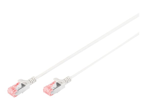 DIGITUS Cavo patch slim CAT 6 U/UTP - 2 m - Cat6 - U/UTP (UTP) - RJ-45 - RJ-45 - Grigio