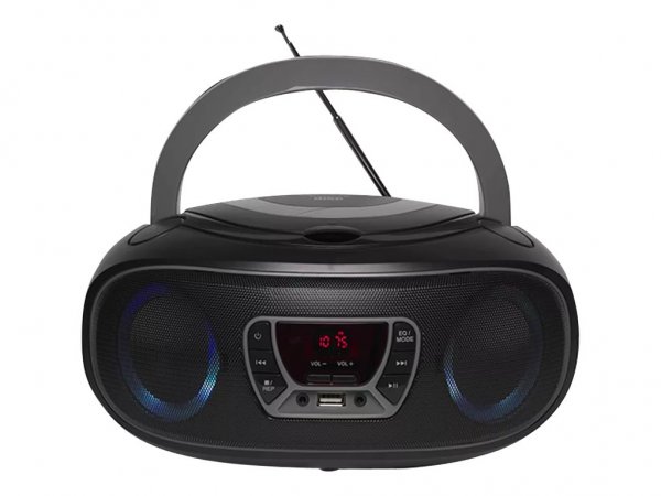 Inter Sales Denver TCL-212BT GREY - 1,19 kg - Nero - Grigio - Lettore CD portatile