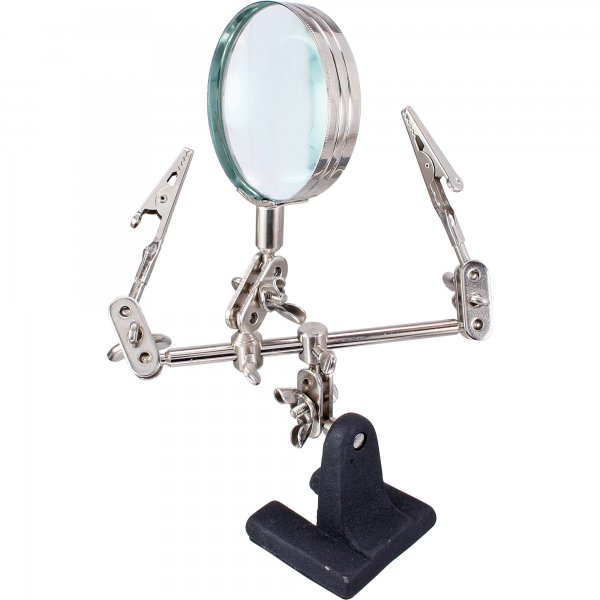 InLine Supporto da banco snodabile per circuiti integrati con lente