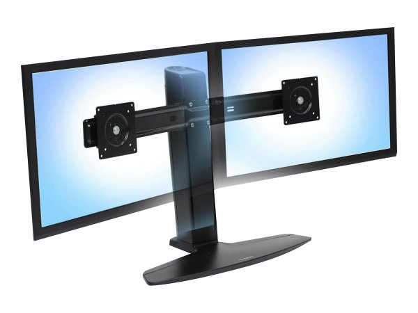 Ergotron Neo-Flex Dual LCD Monitor Lift Stand - Aufstellung für 2 LCD-Displays - Schwarz - Bildschir