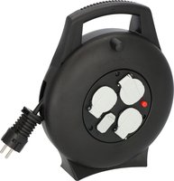 Brennenstuhl Vario Line Kabelbox 3-fach mit USB Mini-Kabeltrommel - Kabeltrommel