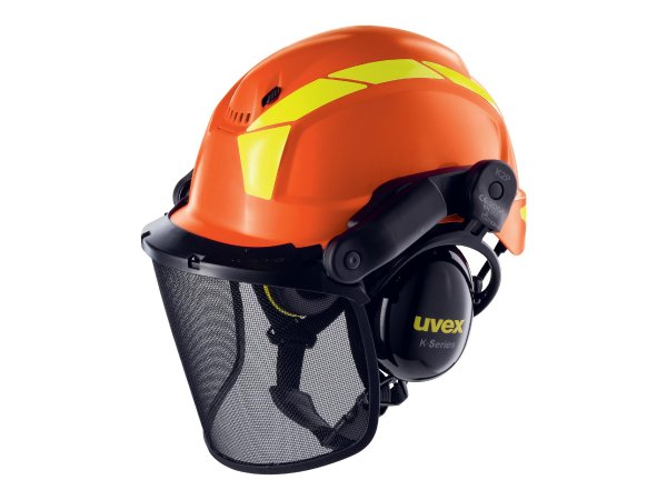 UVEX Arbeitsschutz 9774237 - Polietilene - Nero - Arancione - 52-61 cm - -30 °C - EN 1731 - 893 g