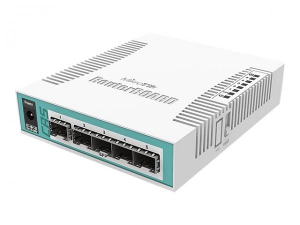 MikroTik Cloud Router Switch CRS106-1C-5S - Router - Vetroresina (lwl)