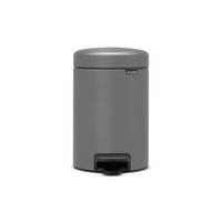 Brabantia 126260 - 3 L - Rotondo - Plastica - Grigio - Plastica - Pedale