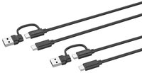 SPEEDLINK STREAM Play & Charge USB-C/A to USB-C Cable Set
