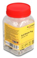 Delock RJ45 Modularer Stecker Cat.6a mit Knickschutztülle - Cavo/adattatore - Rete