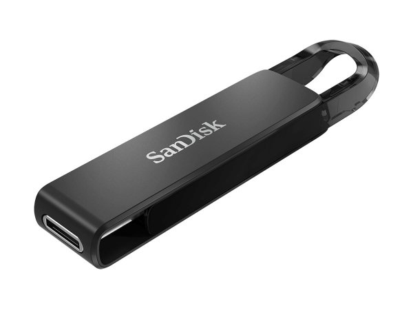 SanDisk Ultra - 64 GB - USB tipo-C - 3.2 Gen 1 (3.1 Gen 1) - 150 MB/s - Lamina di scorrimento - Nero